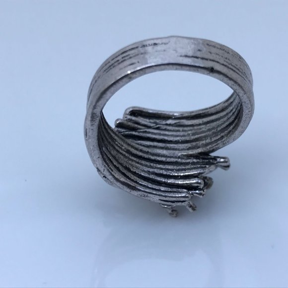 Women Ring Pink Gemstone Silver Tone Wedding Band - Picture 13 of 13